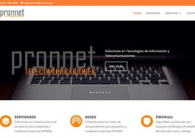 trabajos realizados Pronnet Telecomunicaciones